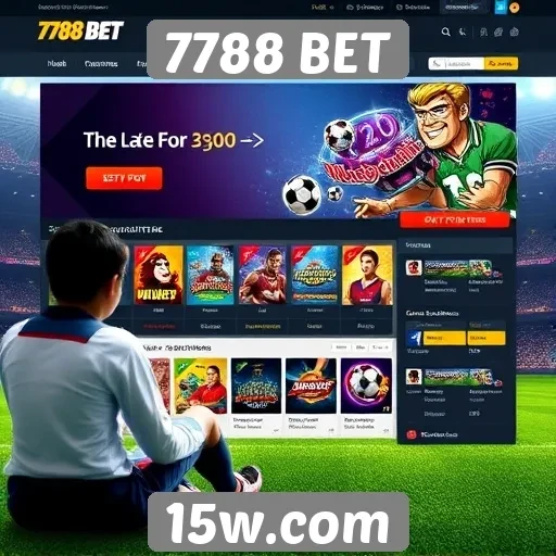 Acessibilidade e interface do site 7788 BET